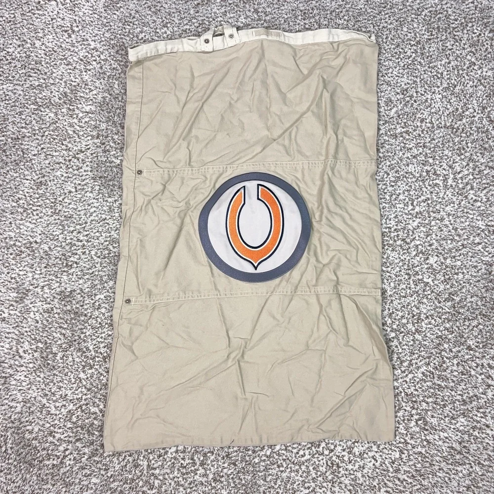 Chicago Bears Laundry Bag One Size Beige NFL‎ Football Canvas Cotton Logo Sport